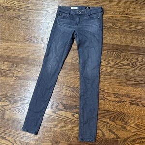 AG Adriano Goldschmied Charcoal Super Skinny Jeans
